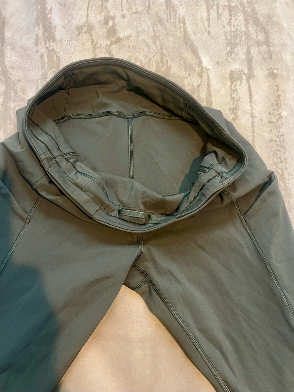 lululemon athletica Olive Green Zippered Active Leggings - Picture 5 of 10